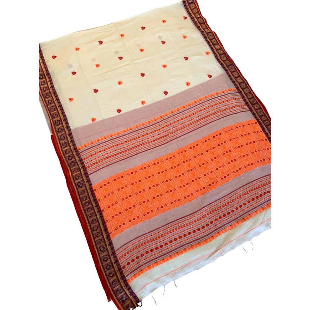 Festival Saree Cotton Khadi Sari Casual Wear Partywear Saree